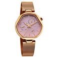Fastrack Tick Tock Quartz Multifunction Pink Dial Stainless Steel Strap Watch For Girls - image number 1