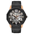Cerruti 1881 Black Dial Leather Strap Watch for Men - image number 0
