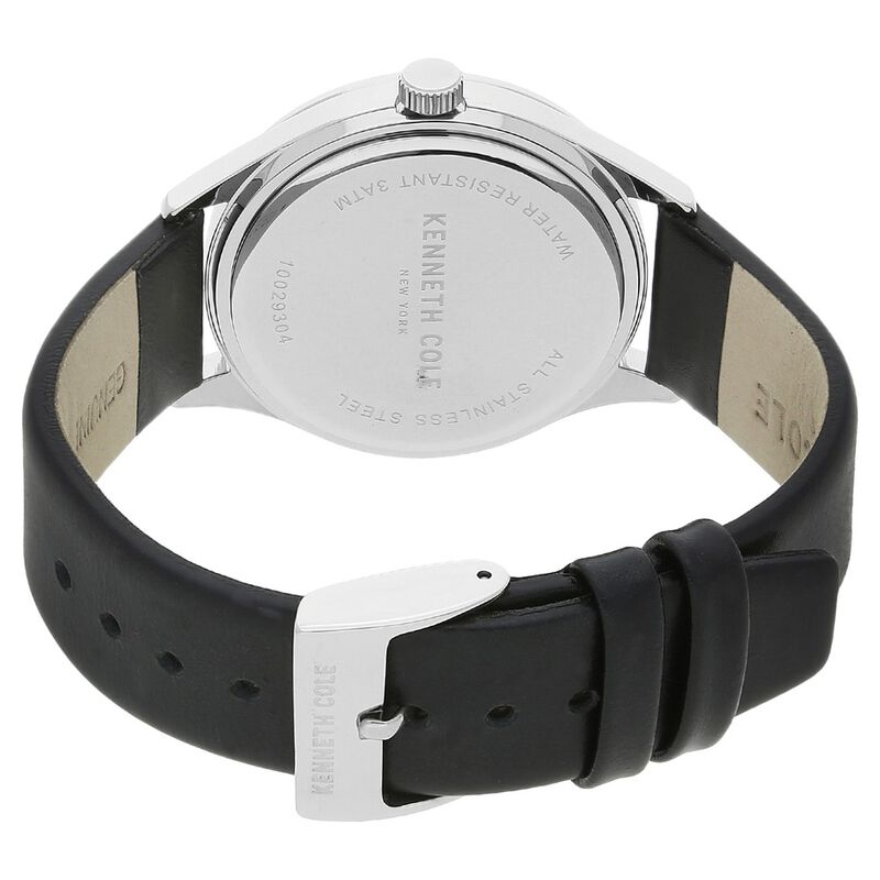 Kenneth Cole Quartz Analog Grey Dial Leather Strap Watch for Men - image number 3