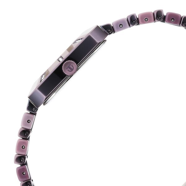 Glitz Purple Dial Metal & Plastic Strap Watch for Women - image number 4