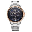 Titan Classique Four Eye Multifunction Analog with Green Dial Silver Stainless Steel Strap Watch for Men