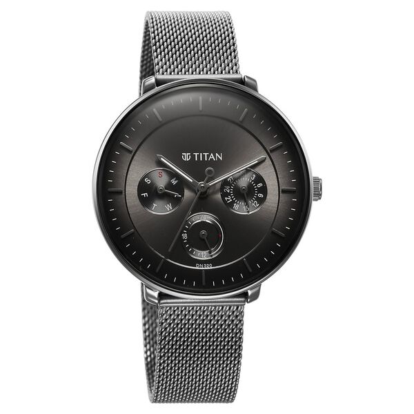 Titan Noir Anthracite Analog Stainless Steel Strap watch for Women - image number 0