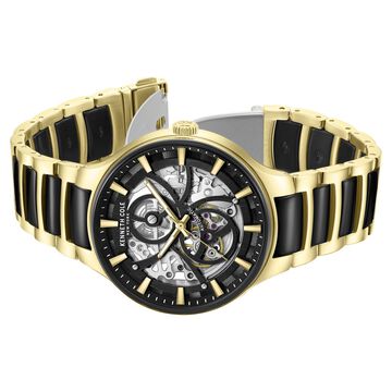 Kenneth Cole Automatic Black Dial Stainless Steel Strap Watch For Men