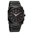 Vyb Challenger By Fastrack Quartz Analog Black Dial Black Stainless Steel Strap Watch For Guys - image number 1