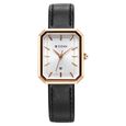 Titan Minimalists Quartz Analog with Date Silver Dial Black Leather Strap Watch for Women - image number 0