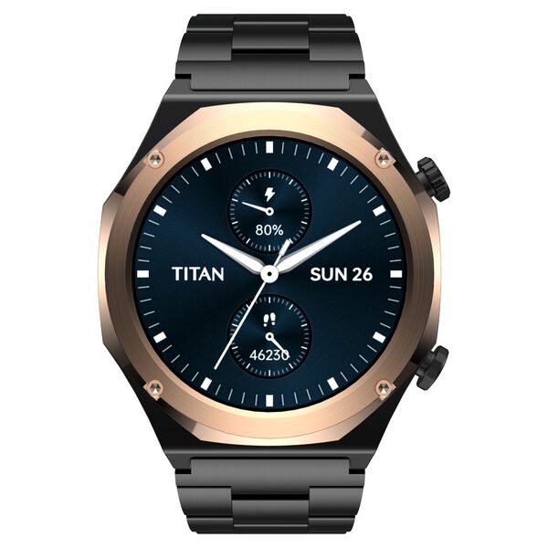 Titan Maestro Premium Metal Smartwatch with All SS construction, SingleSync BT Calling, Functional Crown - image number 0