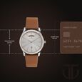 Titan On Trend White Dial Analog with Day and Date Leather Strap watch for Men - image number 2