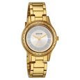 Sonata Quartz Analog Black Stainless Steel Strap for Women