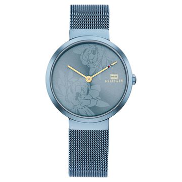 Tommy Hilfiger Quartz Analog Blue Dial Stainless Steel Strap Watch for Women