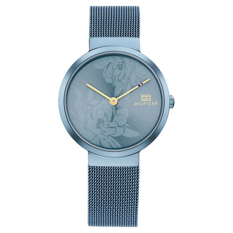 Tommy Hilfiger Quartz Analog Blue Dial Stainless Steel Strap Watch for Women - image number 0