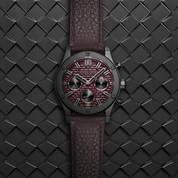 Police Maroon Dial Quartz Multifunction Watch for Men - image number 2