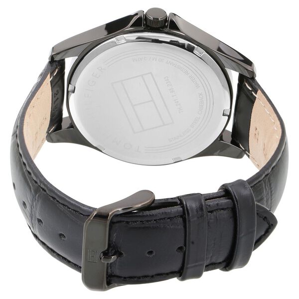 Tommy Hilfiger Quartz Analog Grey Dial Leather Strap Watch for Men - image number 3