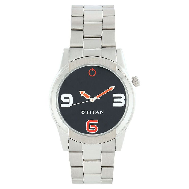 Titan Quartz Analog Black Dial Watch for Men