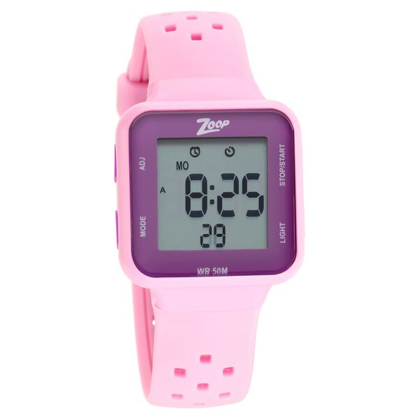 Zoop Digital Watch with Pink Dial Pink Strap for Girls Kids, from House  of Titan