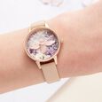 Olivia Burton Quartz Analog Rose Gold Dial Leather Strap Watch for Women - image number 3