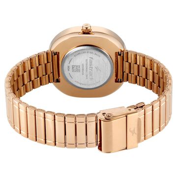 Fastrack 9 to Fine Analog with Purple Dial Metal Strap Watch for Girls