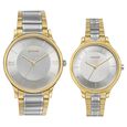 Sonata Modern Bandhan Quartz Analog Black Dial Black Stainless Steel Strap Watch For Couple
