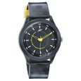 SF Quartz Analog Black Dial PU Strap Watch for Men - image number 0