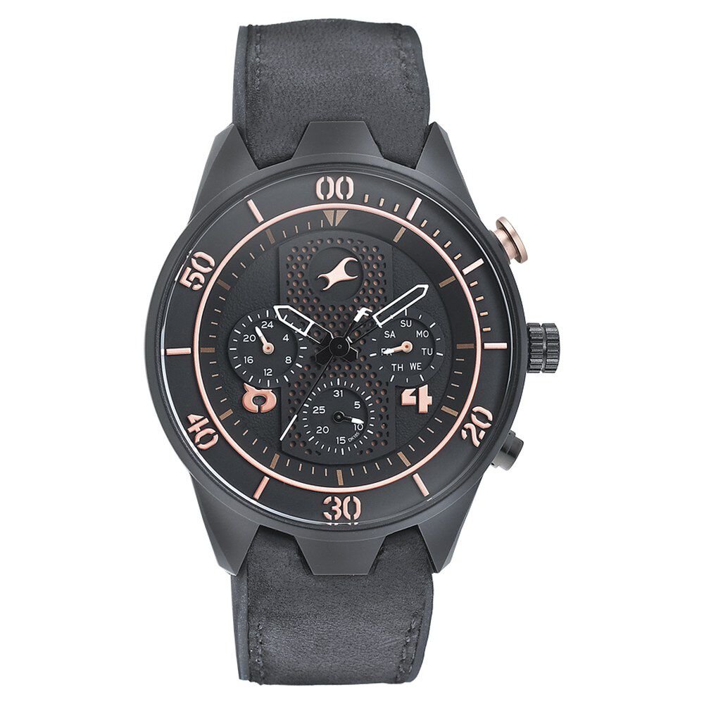 All nighters black hotsell dial leather strap watch