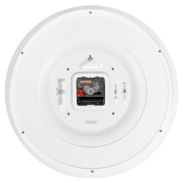 Titan White Marble Dial Wall Clock with 3D Project Numerals & Silent Sweep - 35.5 cm x 35.5 cm x 5 cm (Medium)