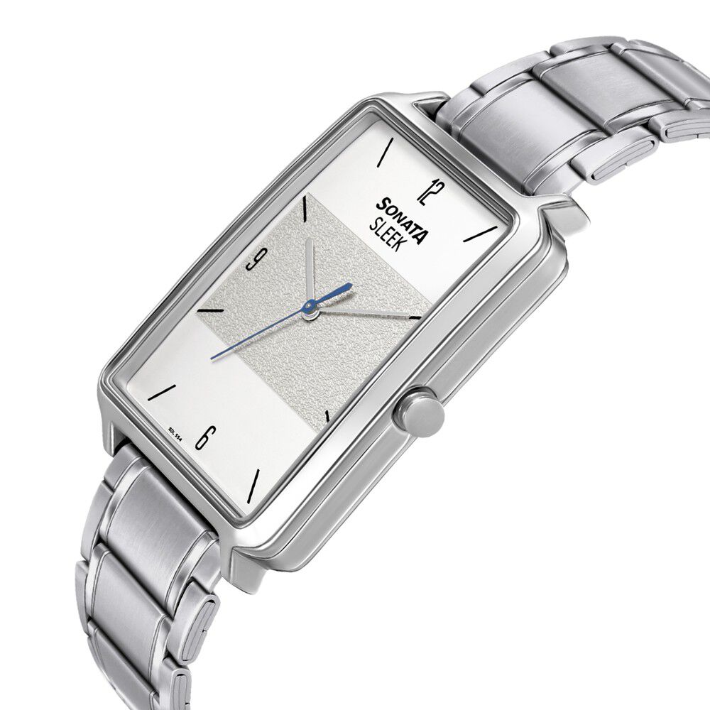 Buy Online Sonata Quartz Analog Stainless Steel Strap Watch for