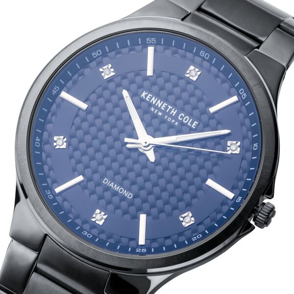 Kenneth Cole Quartz Analog Black Dial Stainless Steel Strap Watch for Men - image number 3
