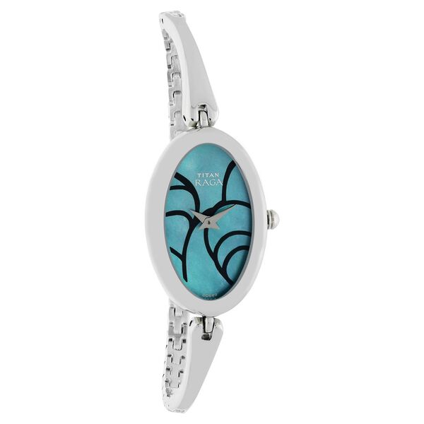 Titan Quartz Analog Green Dial Metal Strap Watch for Women - image number 1