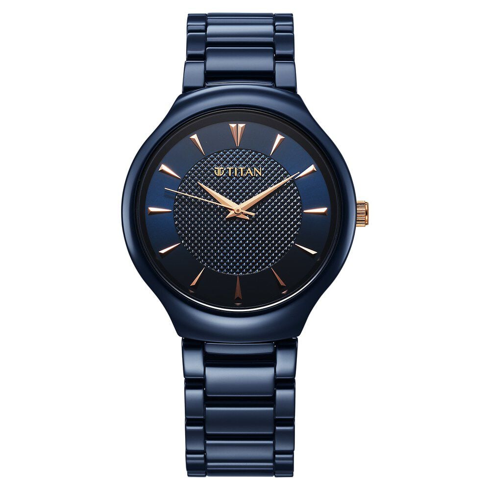 Edge titan watch blue shop