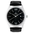 Titan Quartz Analog Black Dial Stainless Steel Strap Watch for Men