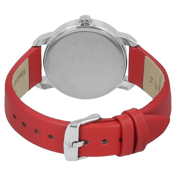 Fastrack Quartz Analog Blue Dial Leather Strap Watch for Girls - image number 3