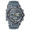 SF Quartz Analog Digital Grey Dial PU Strap Watch for Men - image number 0