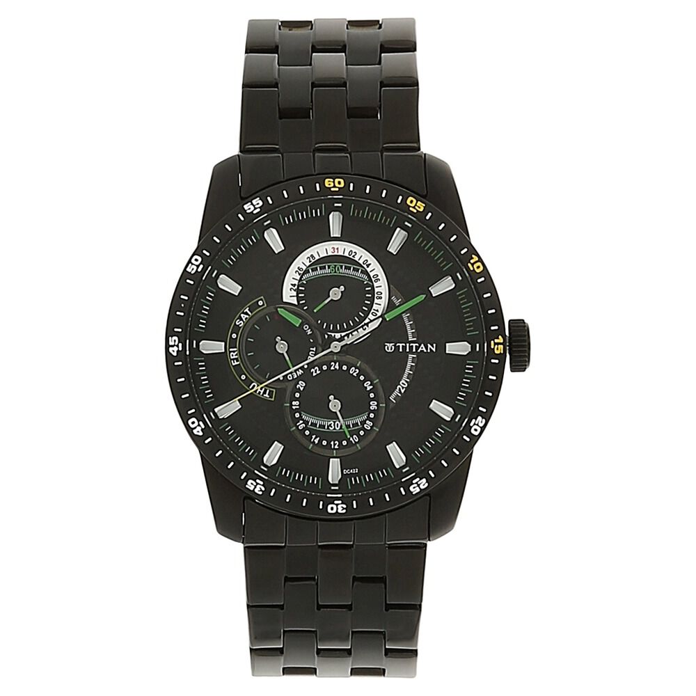 Buy Online Titan Quartz Dial Metal Strap Watch for Men - 9449nm01
