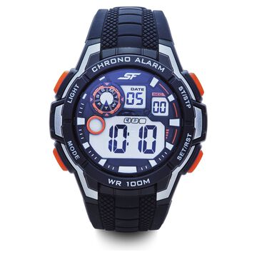 SF Digital Dial Silicone Strap Watch for Men