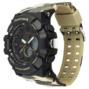 Fastrack Streetstyle Ana Digi watch with Camoflage look for Guys