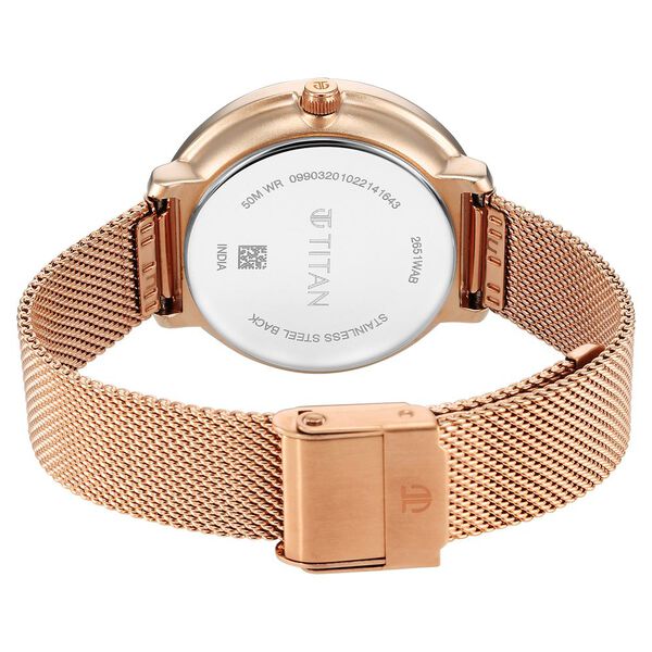 Titan Neo Quartz Multifunction Green Dial Stainless Steel Strap Watch for Women - image number 4