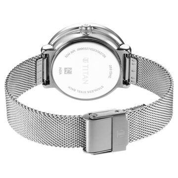 Titan Workwear Mother Of Pearl Dial Analog Stainless Steel Strap watch for Women