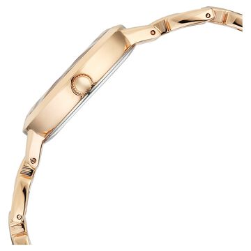 Titan Raga Showstopper Quartz Analog Rose Gold Dial Metal Strap Watch For Women