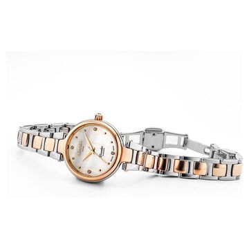 Roamer Dreamline Diamond Quartz Analog Mother of Pearl Dial Two Toned Stainless Steel Strap Watch For Women