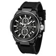Kenneth Cole Quartz Multifunction Black Dial Black Colour Silicone Strap Watch For Men - image number 1