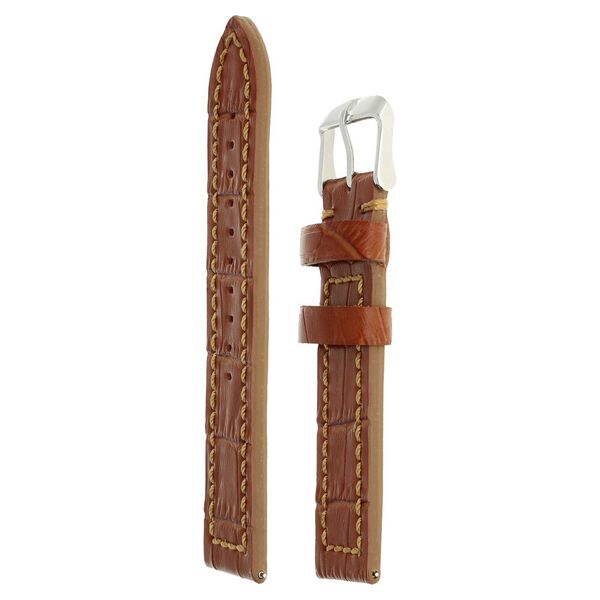 20 mm Tan Genuine Leather Strap for Men - image number 2