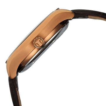 Titan Stellar Starlight Analog with Concealed Automatic and Brown Dial Brown Leather Strap Watch for Men