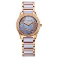 Xylys Shimmer Swiss Aanlog Steel & Ceramic Mother of Pearl Green Dial Watch for Women
