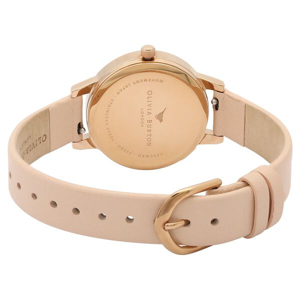 Olivia Burton Quartz Analog White Dial Leather Strap Watch for Women - image number 4