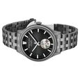 Kenneth Cole Automatic Black Dial Grey Stainless Steel Strap Watch For Men - image number 2