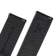 22 mm Black Genuine Leather Straps for Men - image number 4