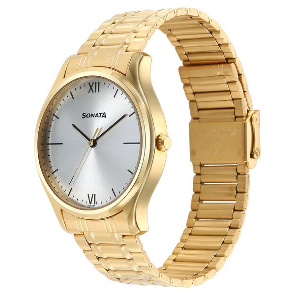 Sonata Quartz Analog Silver Dial Watch for Men - image number 1