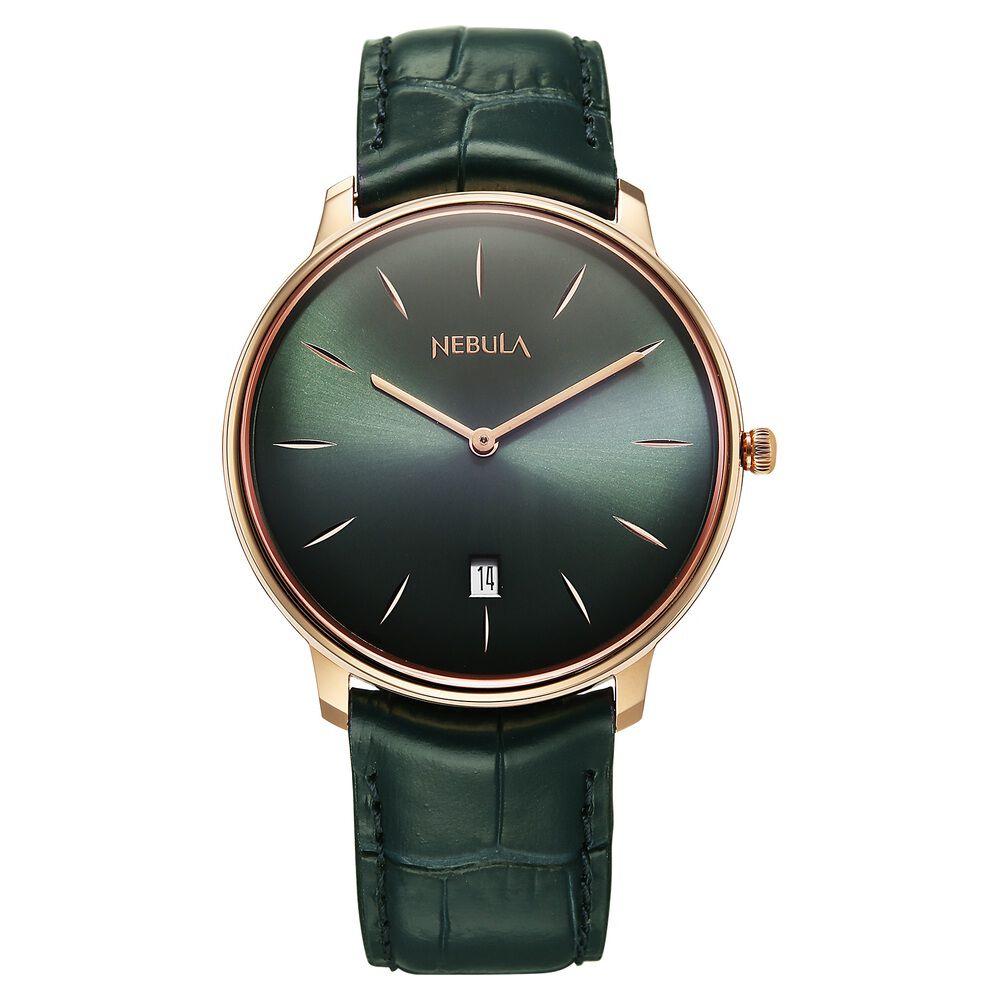 5150 Buy Online Titan Nebula Lustre 18 Karat Gold Quartz Analog with