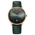 Titan Nebula Lustre 18 Karat Gold Quartz Analog with Date Green Dial Green Leather Strap Watch For Men - image number 0