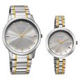Titan Bandhan Eternal Pair Analog with Silver Dial Dual Tone Stainless Steel Strap Watch for Couples - image number 1