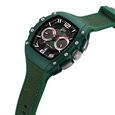 Ducati Quartz Multifunction Black Dial Green Silicone Strap Watch For Men - image number 1